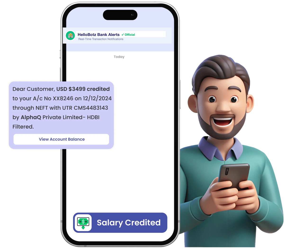 Transaction Notifications and Alerts Illustration