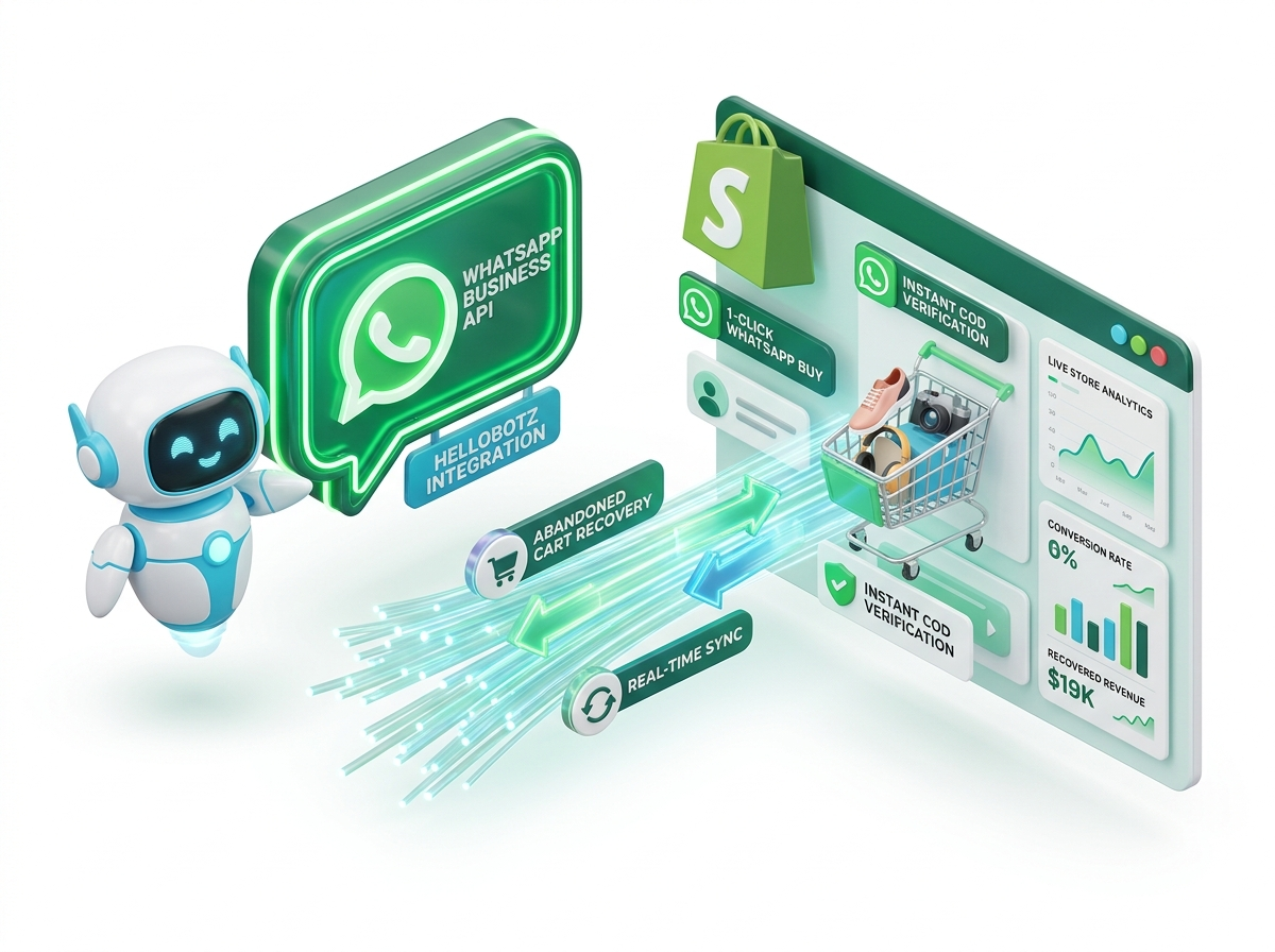 Shopify WhatsApp Revenue Engine | HelloBotz