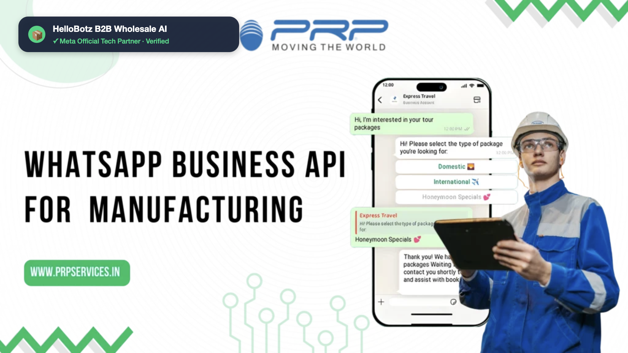 WhatsApp Business API for B2B Suppliers & Wholesalers | HelloBotz Architecture Overview - HelloBotz