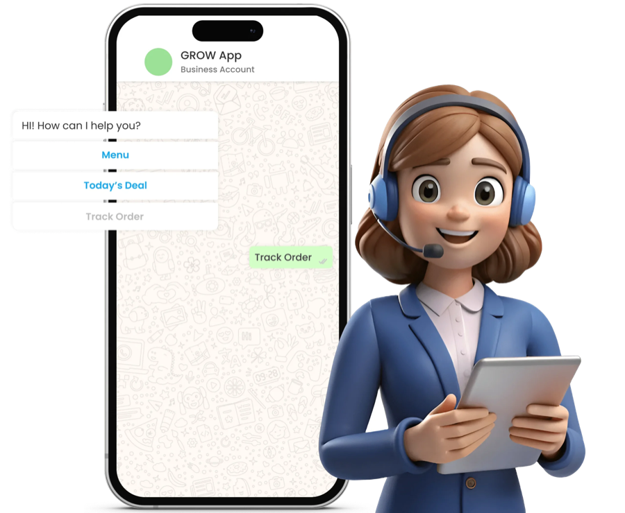 Customer Support & Service Illustration