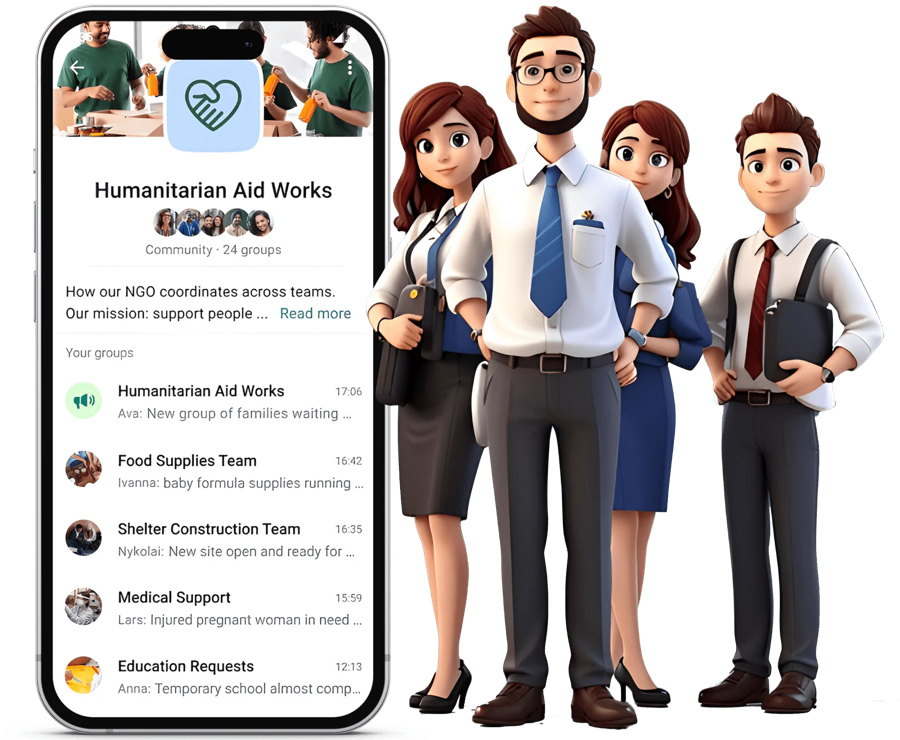 Community Building Illustration