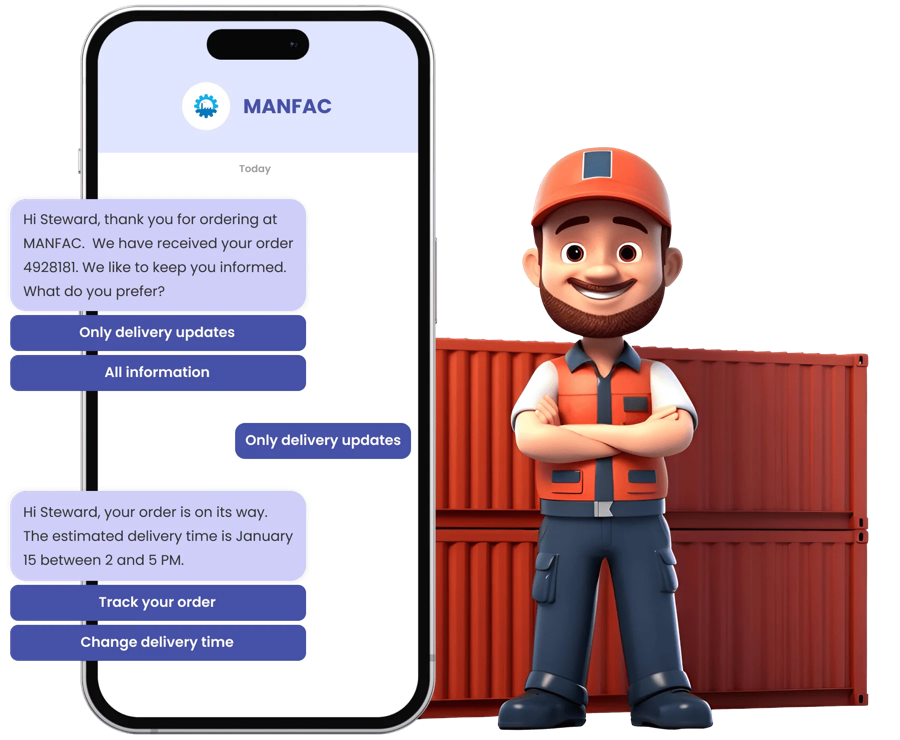 Keep Customers Informed at Every Step Illustration